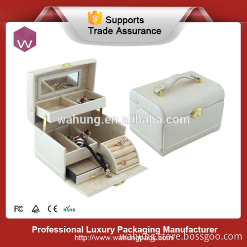 soft leatherette personalized ring storage boxes